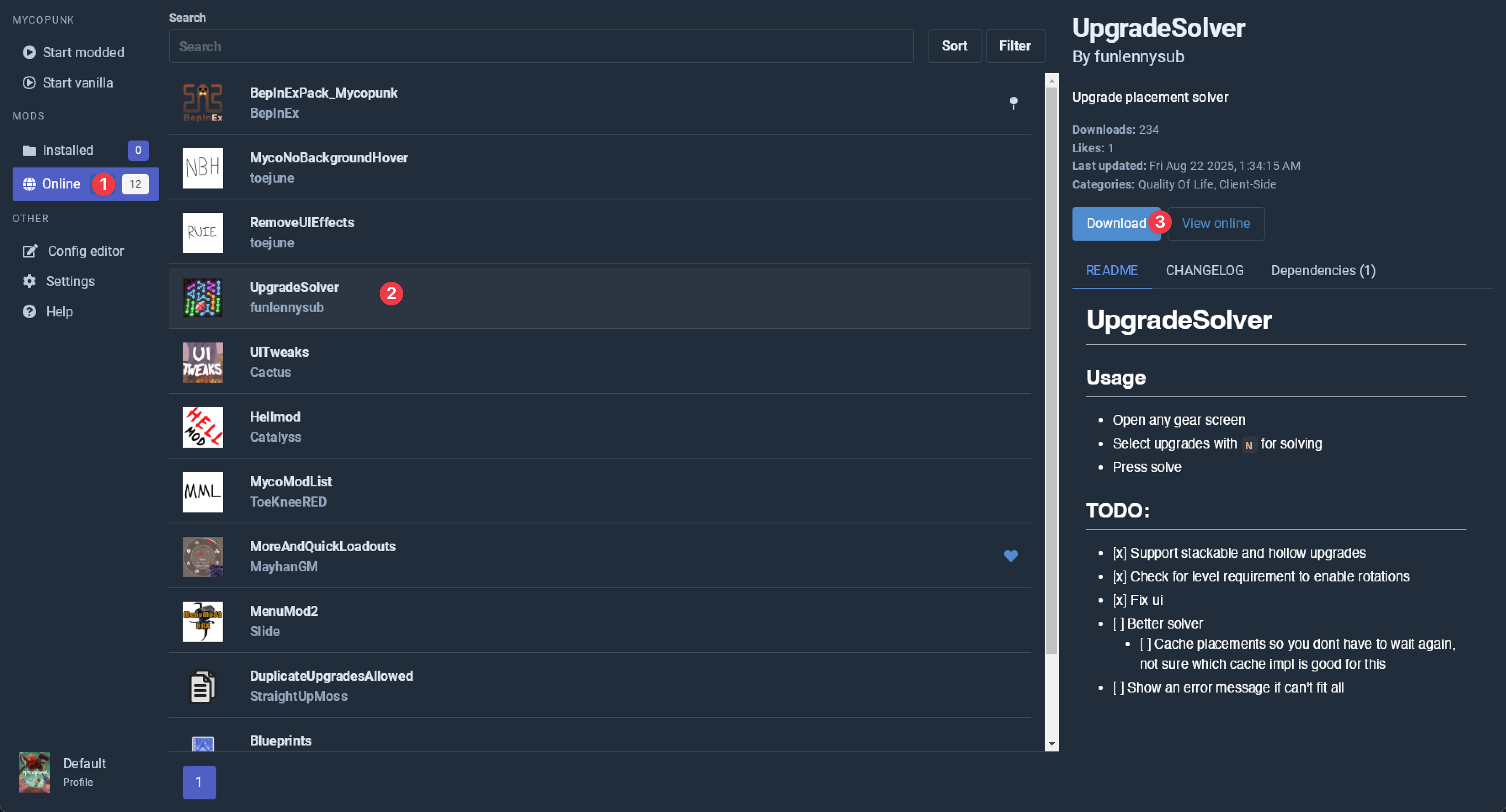 Installing mods